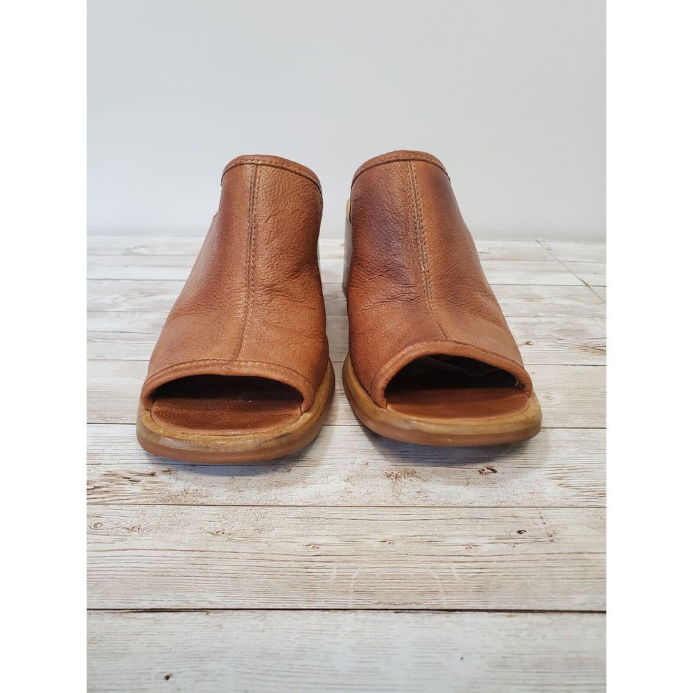 Vintage 90's Y2K Baker Shoes Brown Chunky Platform Slides Sandals Size 8 - Picture 3 of 8